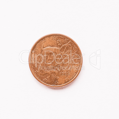 French 1 cent coin vintage