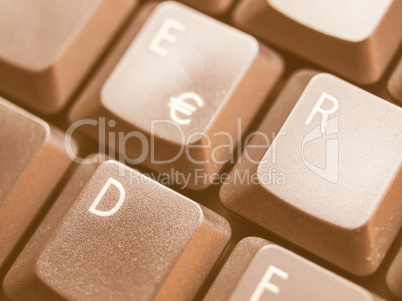 Computer keyboard vintage