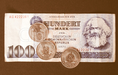 DDR banknote vintage