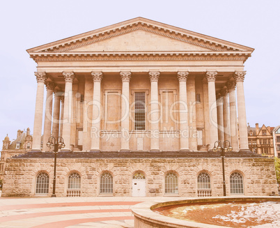 Retro looking Birmingham Town Hall