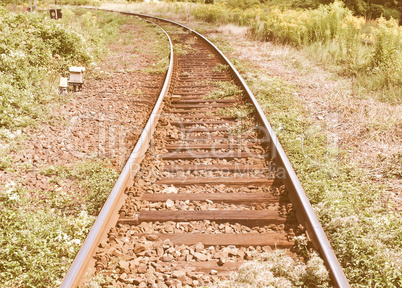 Railway railroad tracks vintage