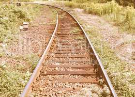 Railway railroad tracks vintage