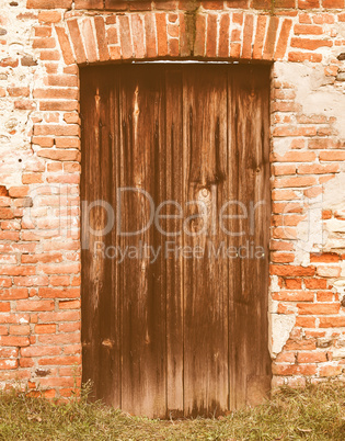 Old door vintage