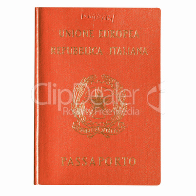 Italian passport vintage