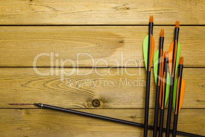 Set of arrows for the sports of archery