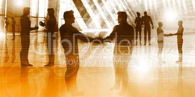 Silhouette of Business People