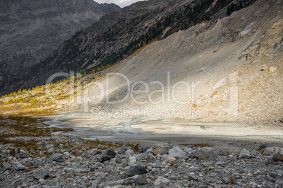 Moräne Morteratsch Gletscher