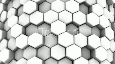 Abstract Background of White Honeycombs