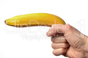 Hand with a banana