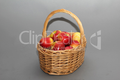 Basket with apples