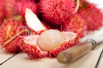 fresh rambutan fruits