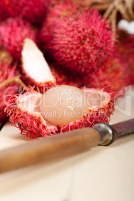 fresh rambutan fruits