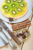 kiwi  pie tart and spices