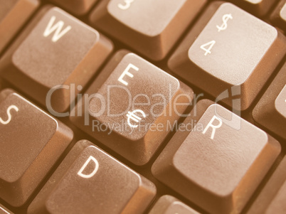 Computer keyboard vintage