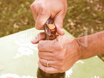 Bottle opening vintage Bottle opening vintage