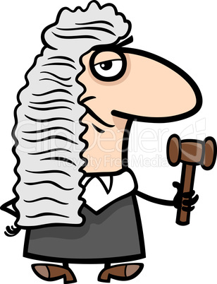 judge cartoon illustration