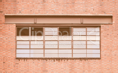 Old industrial window vintage