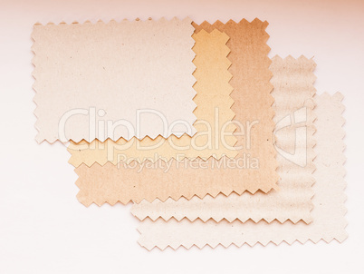 Paper swatch vintage