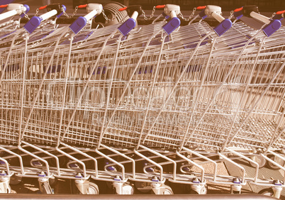 Shopping carts vintage