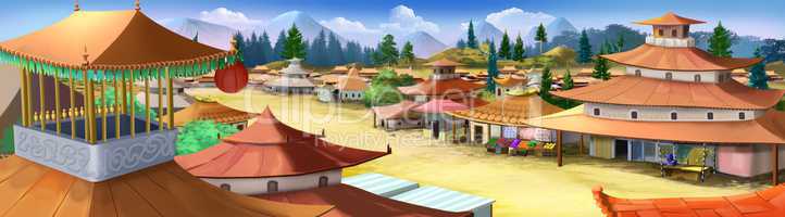 Small city in ancient China.
