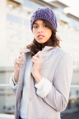 Beautiful woman posing for camera