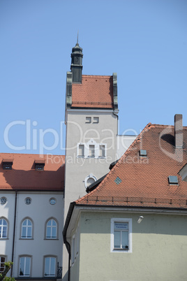 Turm am Alten Kornmarkt in Regensburg