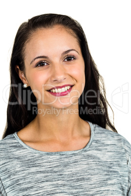 Portrait of smiling woman looking at camera