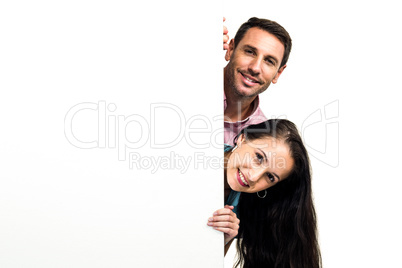 Young couple posing for camera