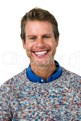 Close-up portrait of smiling man