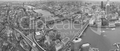 Black and white View of London
