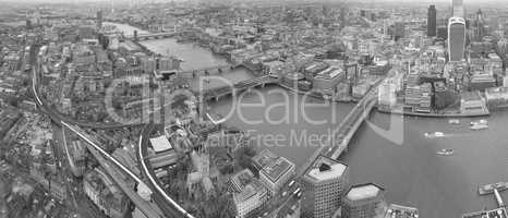 Black and white View of London