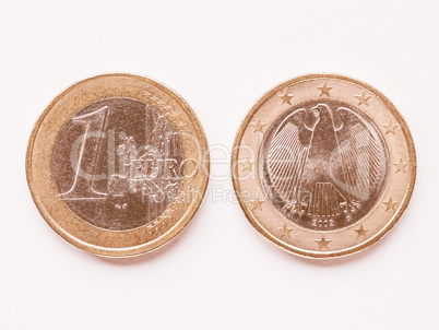 German 1 Euro coin vintage