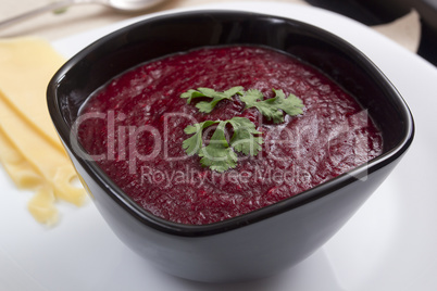 Soup pureed beets