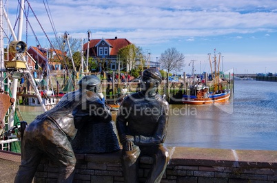Neuharlingersiel Hafen Statuen - Neuharlingersiel harbour statuen 01