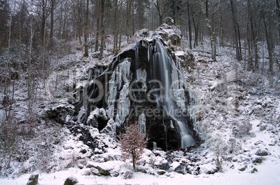Radaufall Winter - waterfall Radaufall in Winter 01