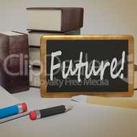 School board with inscription Future, illustration