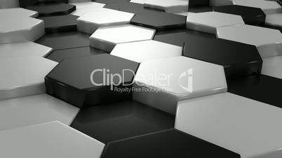 Abstract Background of White and Black Honeycombs