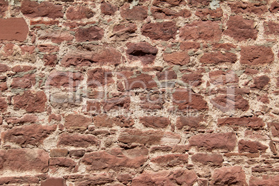 Wall made of natural stones