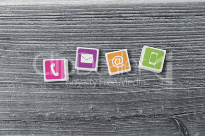Composite image of communication apps