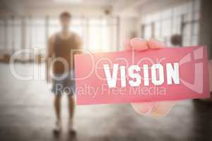 Vision against people background