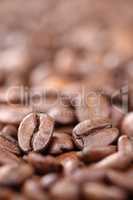 Kaffeebohnen Kaffee Bohnen mit Copyspace Textfreiraum