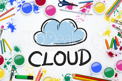 Composite image of cloud computing