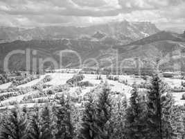 infrared photography Zugspitze Bavaria Germany