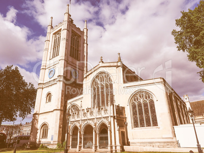 Retro looking St Margaret Church in London