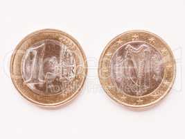 Irish 1 Euro coin vintage