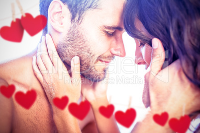 Composite image of loving couple