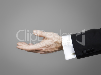 businessmans hand