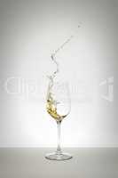 white wine splash