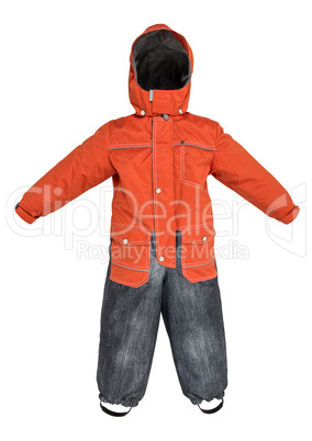 Childrens snowsuit fall