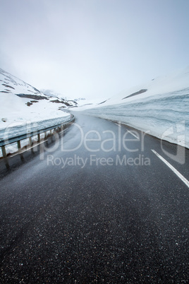 Mountain road in Norway.